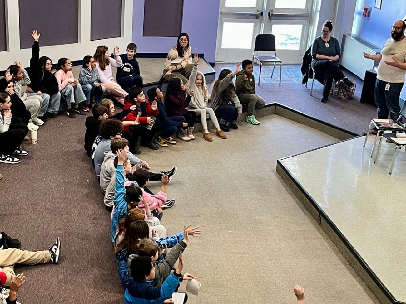 Jon Chad visits Horace Mann Laboratory School